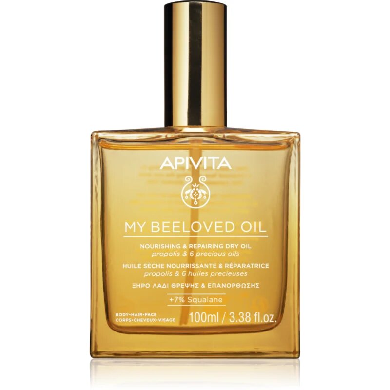 Apivita My Beeloved Oil vyživující suchý olej na obličej tělo a vlasy 100 ml