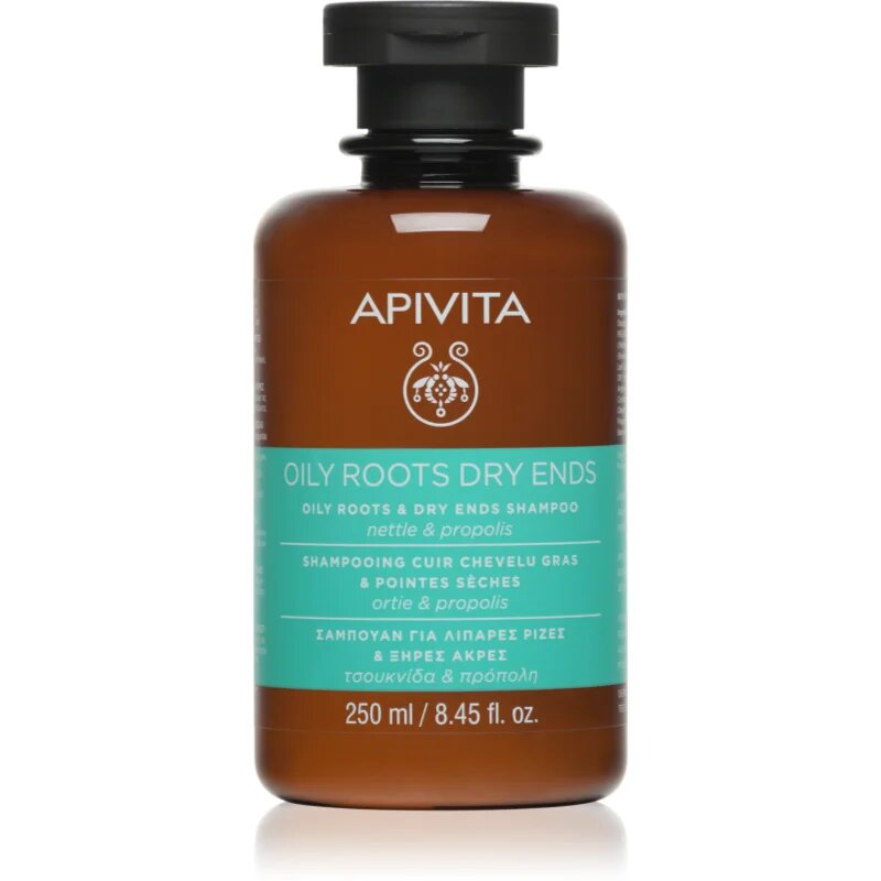 Apivita Oily Roots & Dry Ends Shampoo šampon pro mastnou vlasovou pokožku a suché konečky 250 ml