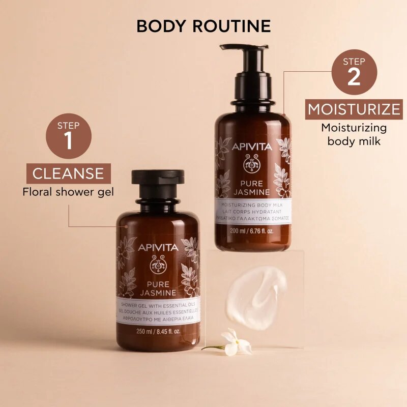 Apivita Pure Jasmine Body Milk hydratační tělové mléko 200 ml