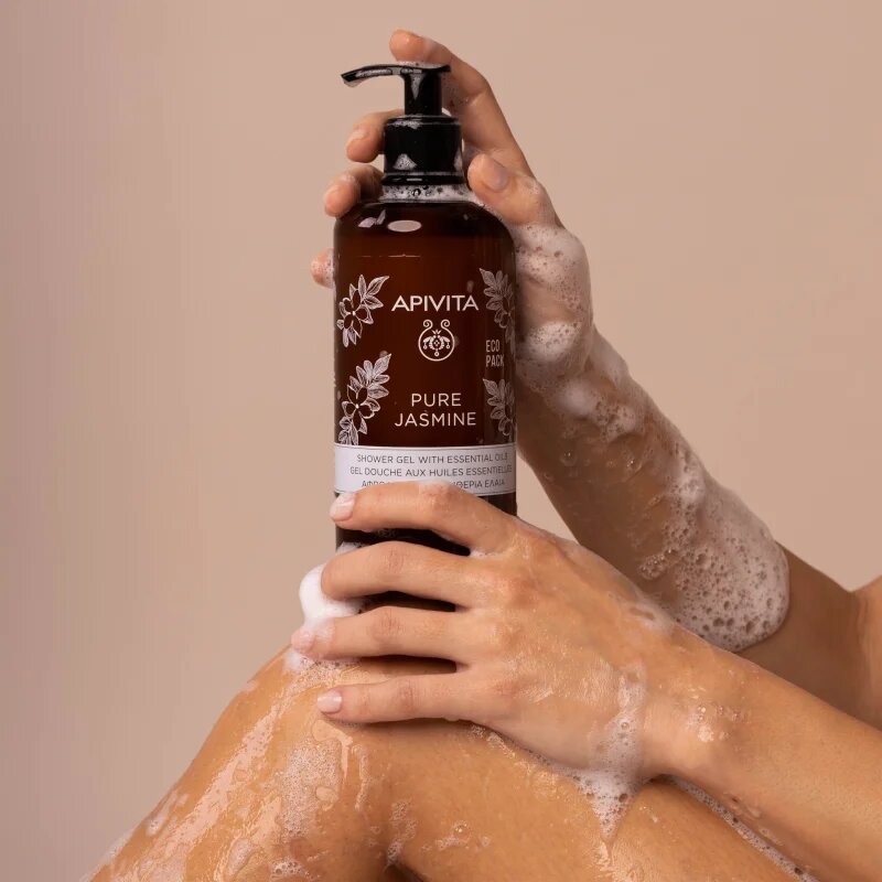 Apivita Pure Jasmine Shower Gel hydratační sprchový gel s esenciálními oleji 500 ml