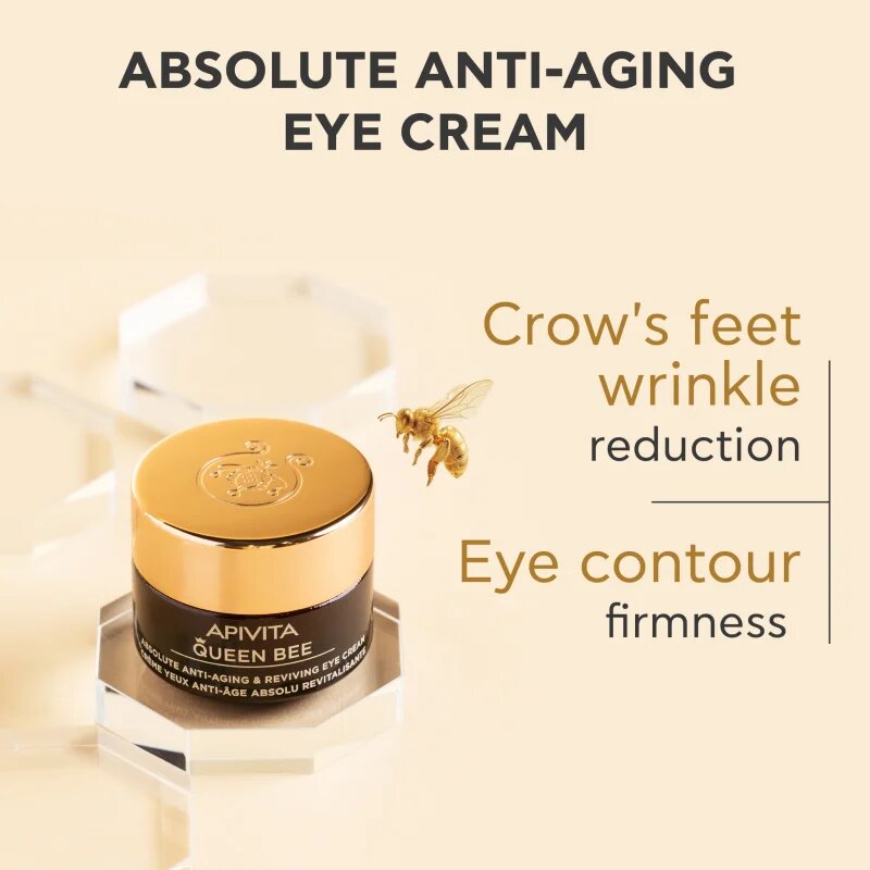 Apivita Queen Bee Eye Cream intenzivní oční krém proti vráskám 15 ml