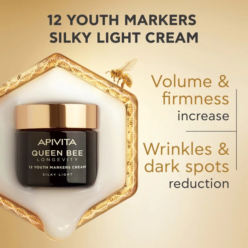 Apivita Queen Bee Longevity lehký krém pro zpevnění pleti 50 ml