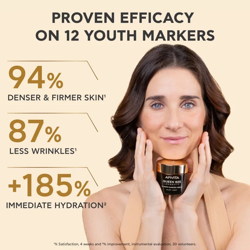 Apivita Queen Bee Longevity lehký krém pro zpevnění pleti 50 ml