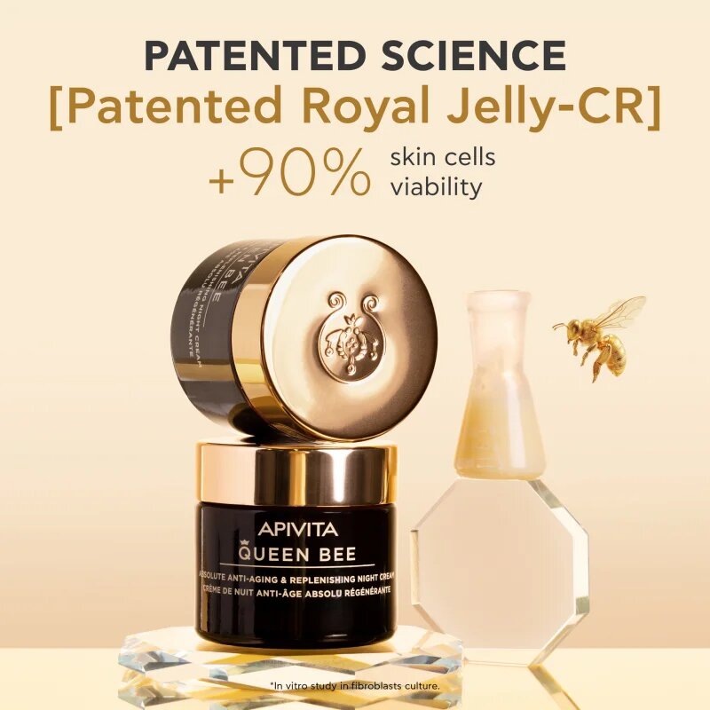 Apivita Queen Bee Night Cream zpevňující noční krém proti vráskám 50 ml