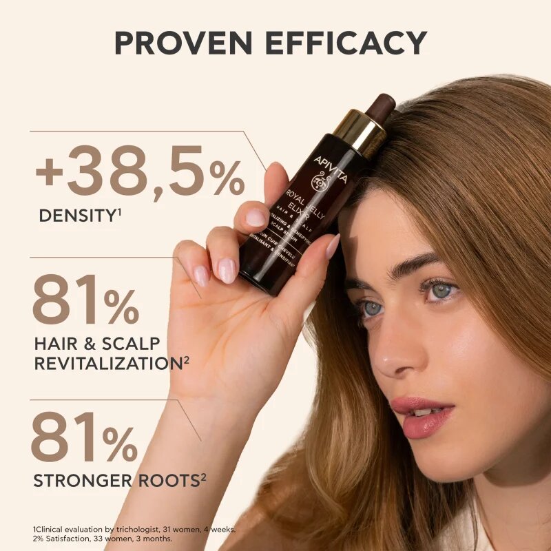 Apivita Royal Jelly Elixir Revitalizing & Densifying Scalp Serum revitalizační sérum pro pokožku hlavy 50 ml