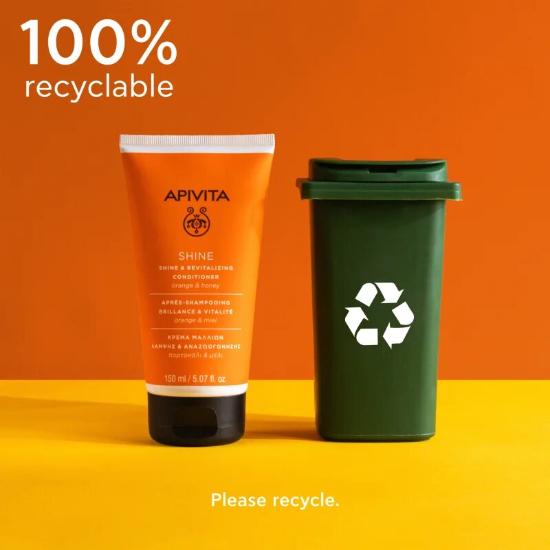 Apivita Shine Revitalizing Conditioner revitalizační kondicionér pro rozzáření mdlých vlasů 150 ml