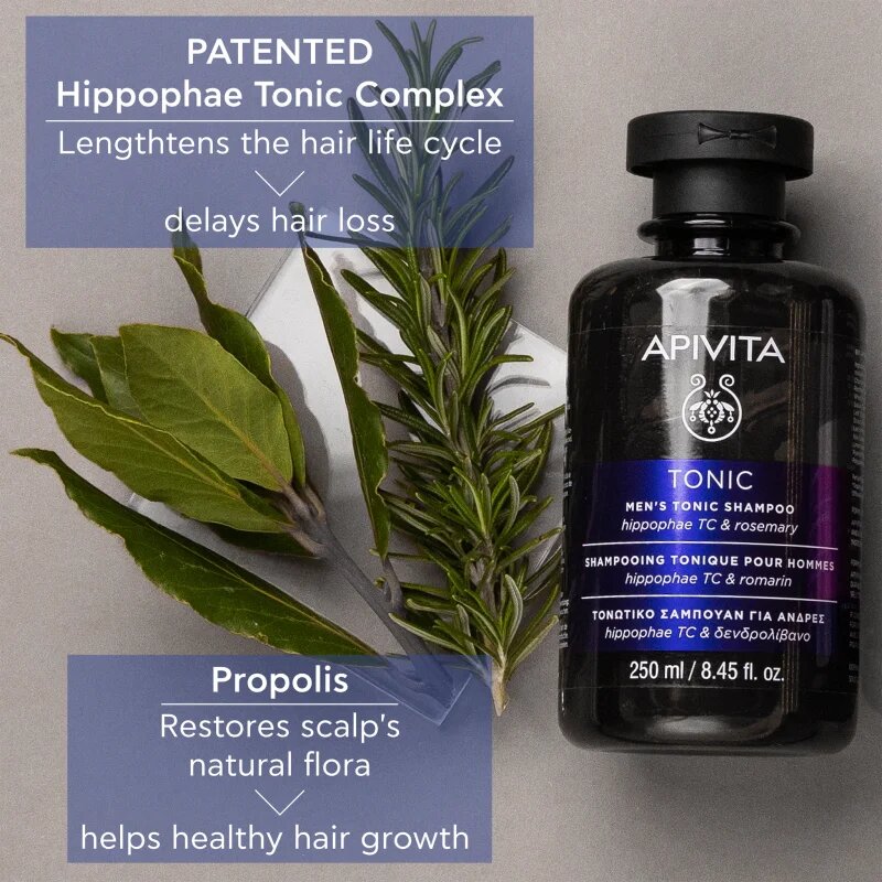 Apivita Tonic Men's Tonic Shampoo šampon proti vypadávání vlasů 250 ml