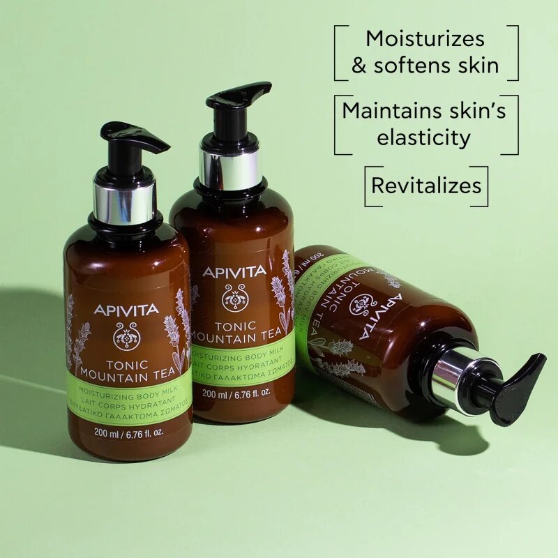 Apivita Tonic Mountain Tea Moisturizing Body Milk hydratační tělové mléko 200 ml
