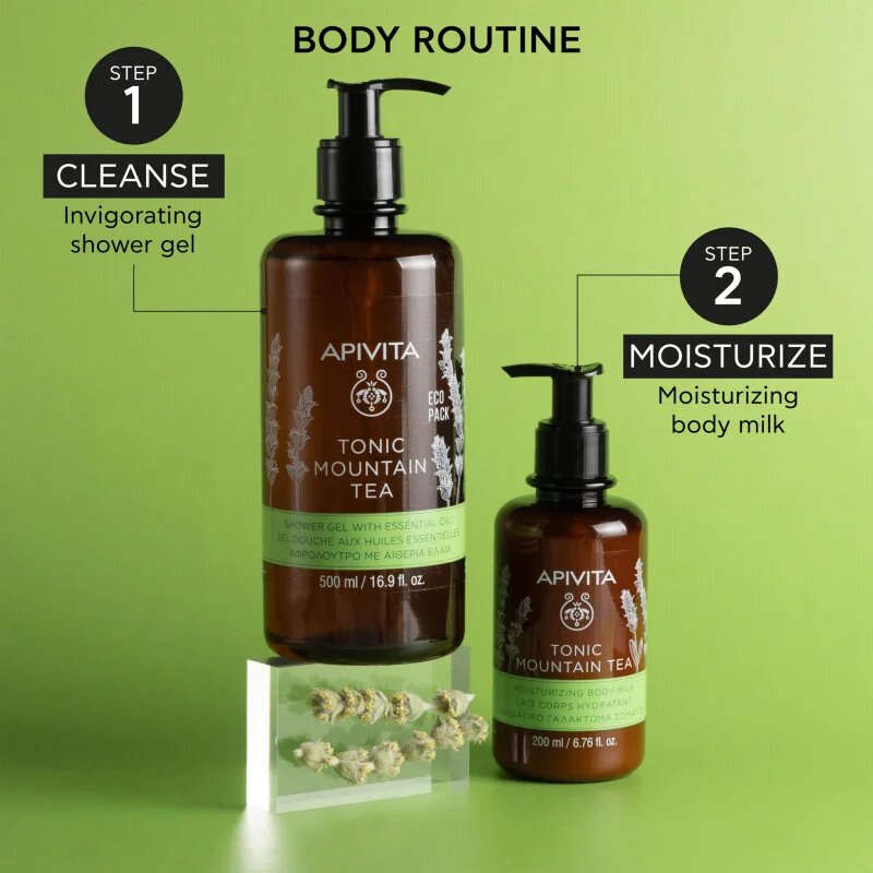 Apivita Tonic Mountain Tea Tonifying Shower Gel tonizující sprchový gel 500 ml