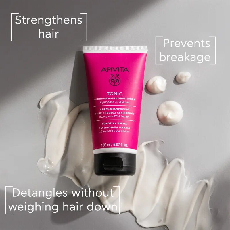 Apivita Tonic Thinning Hair Conditioner tonizující kondicionér pro jemné nebo řídnoucí vlasy 150 ml