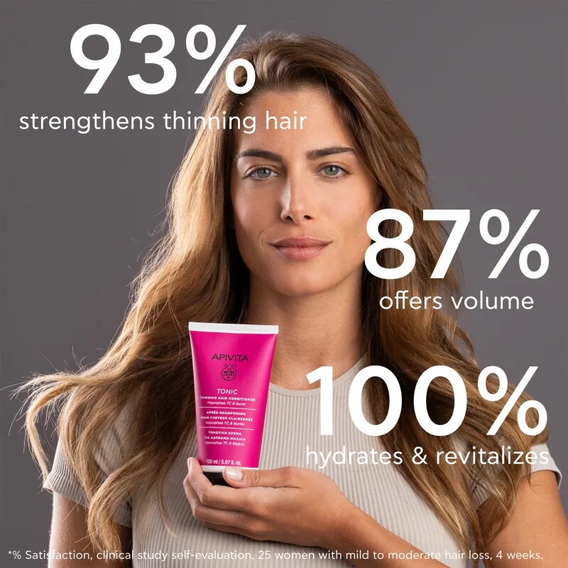 Apivita Tonic Thinning Hair Conditioner tonizující kondicionér pro jemné nebo řídnoucí vlasy 150 ml