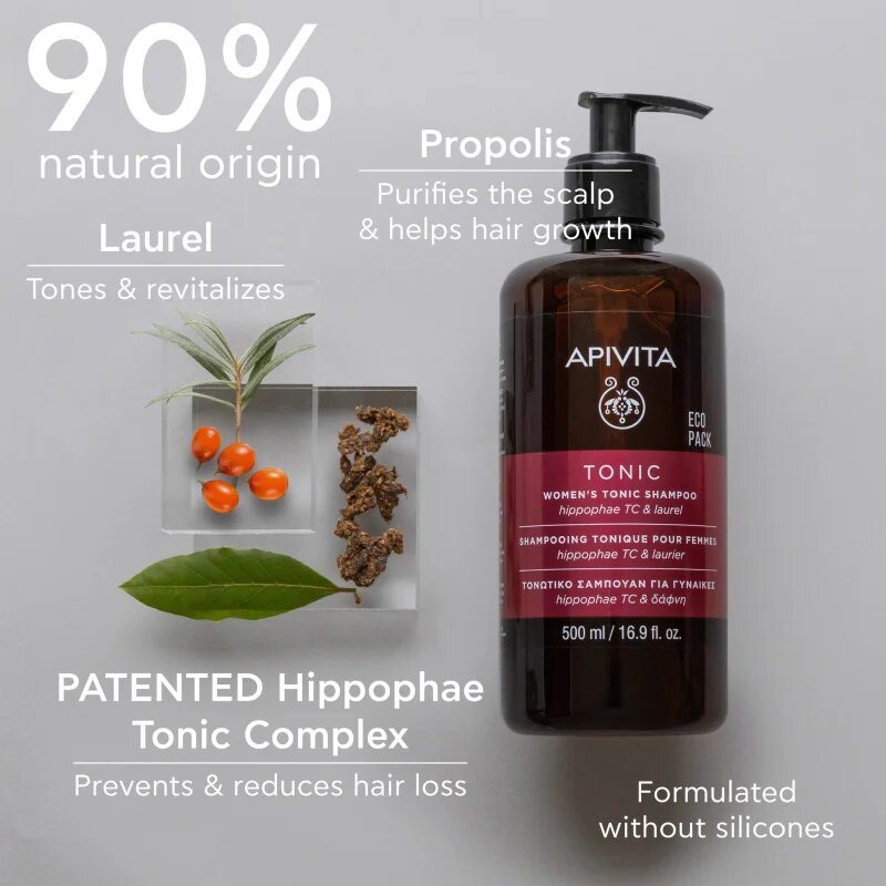 Apivita Tonic Women's Tonic Shampoo šampon proti vypadávání vlasů 500 ml