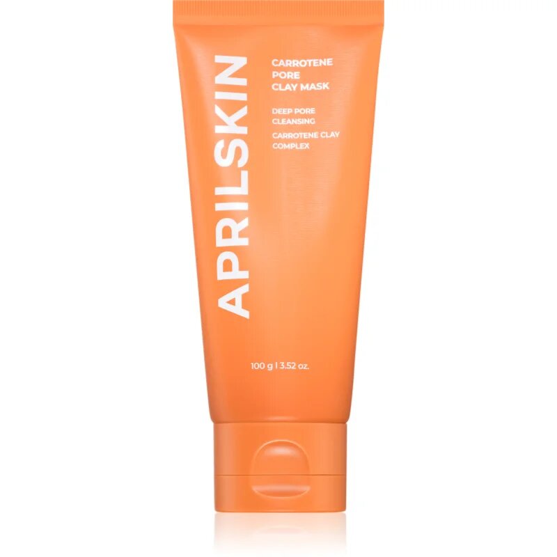 APRILSKIN Carrotene IPMP Quick Dry Pore Tightening Clay Mask čisticí jílová pleťová maska na rozšířené póry 100 g