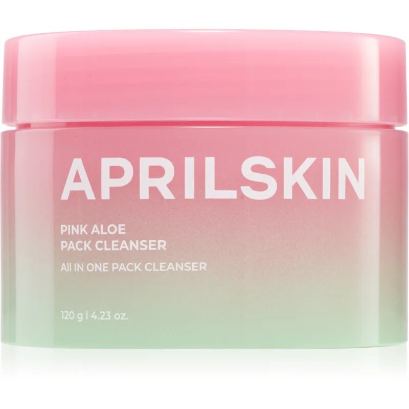 APRILSKIN Pink Aloe Pack Cleanser odličovací a čisticí balzám s hydratačním účinkem 120 g