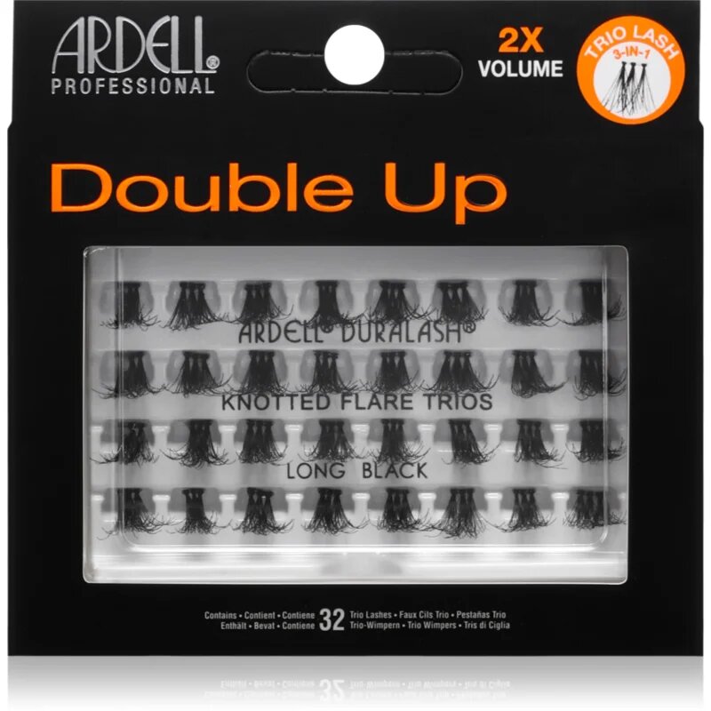 Ardell Double Up Trios 2xVolume trsové nalepovací řasy Long 32 ks