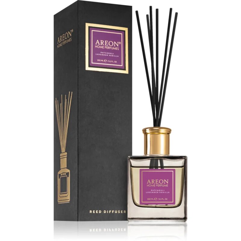 Areon Home Black Patchouli Lavender Vanilla aroma difuzér s náplní 150 ml