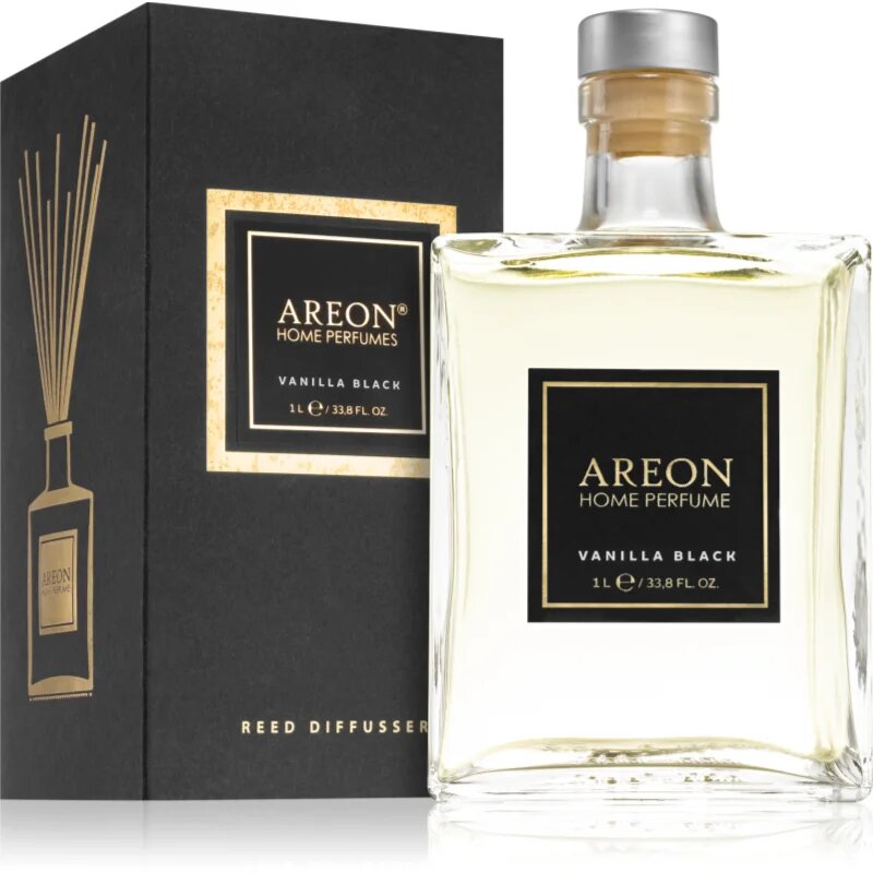 Areon Home Black Vanilla Black aroma difuzér s náplní 1000 ml