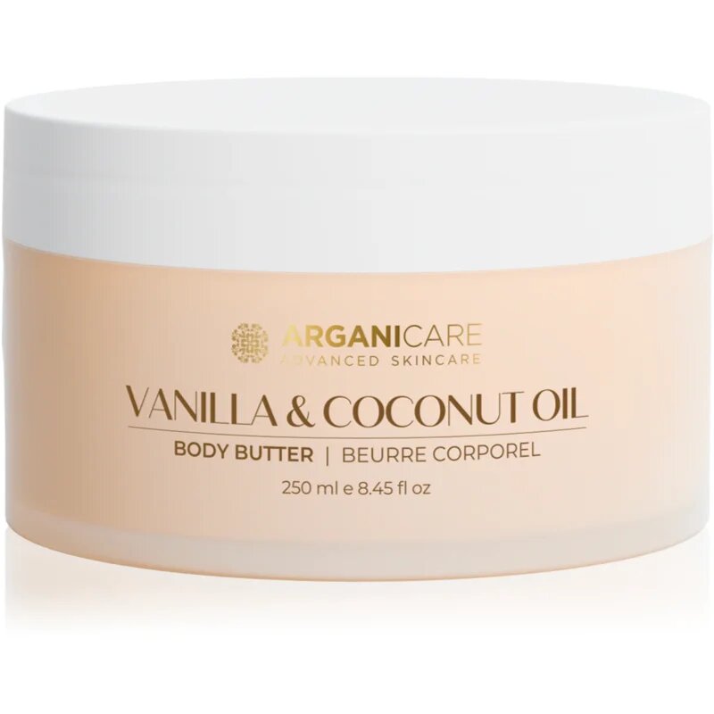Arganicare Body Butter Vanilla & Coconut Oil tělové máslo s kokosovým olejem 250 ml