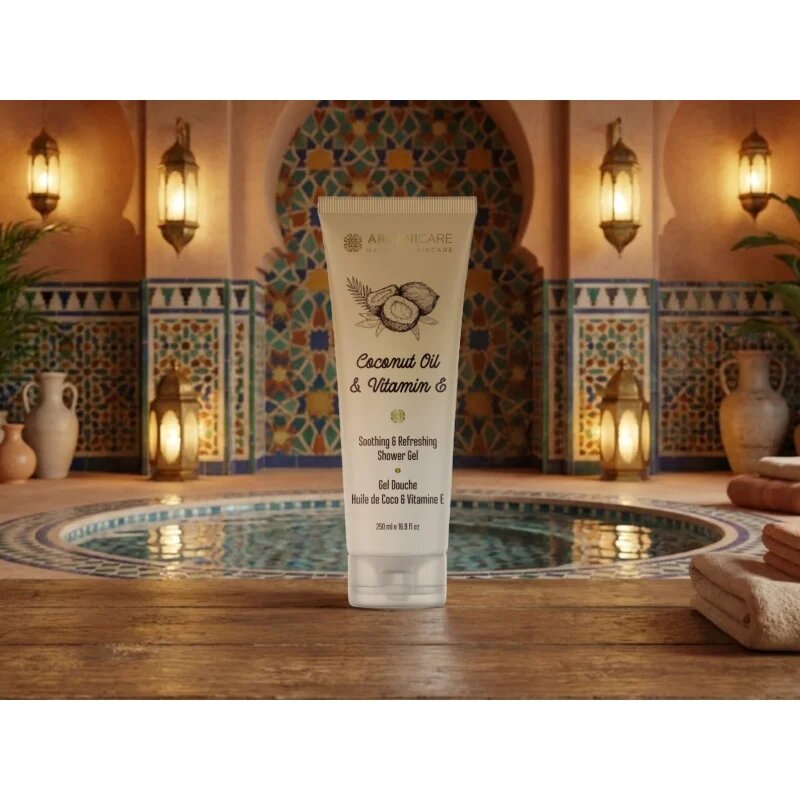 Arganicare Coconut Oil & Vitamin E Shower Gel sprchový gel 250 ml