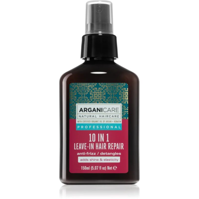 Arganicare Keratin 10 In 1 Leave-In Hair Repair obnovující sérum proti krepatění 150 ml