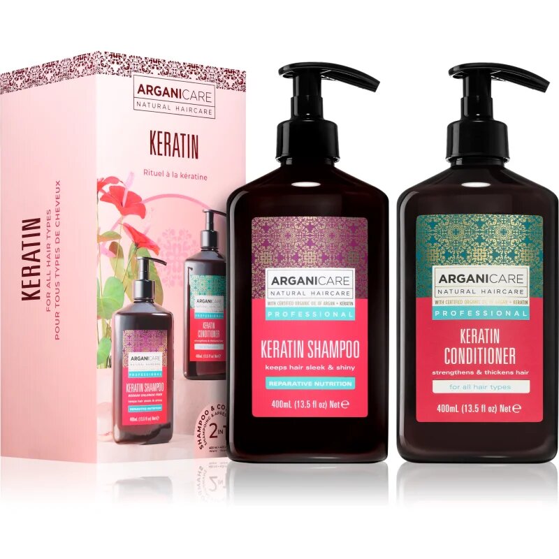 Arganicare Keratin Set sada na vlasy s keratinem 1 ks
