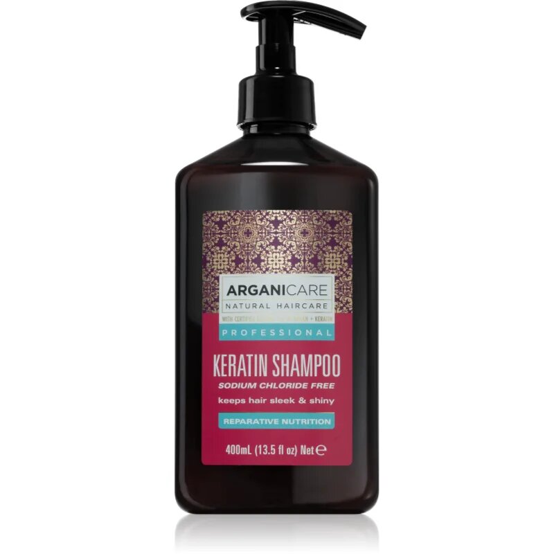 Arganicare Keratin Shampoo regenerační šampon 400 ml
