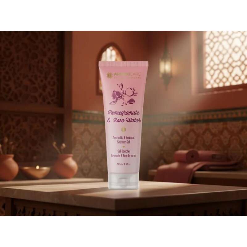 Arganicare Pomegrenate & Rose Water Shower Gel sprchový gel 250 ml