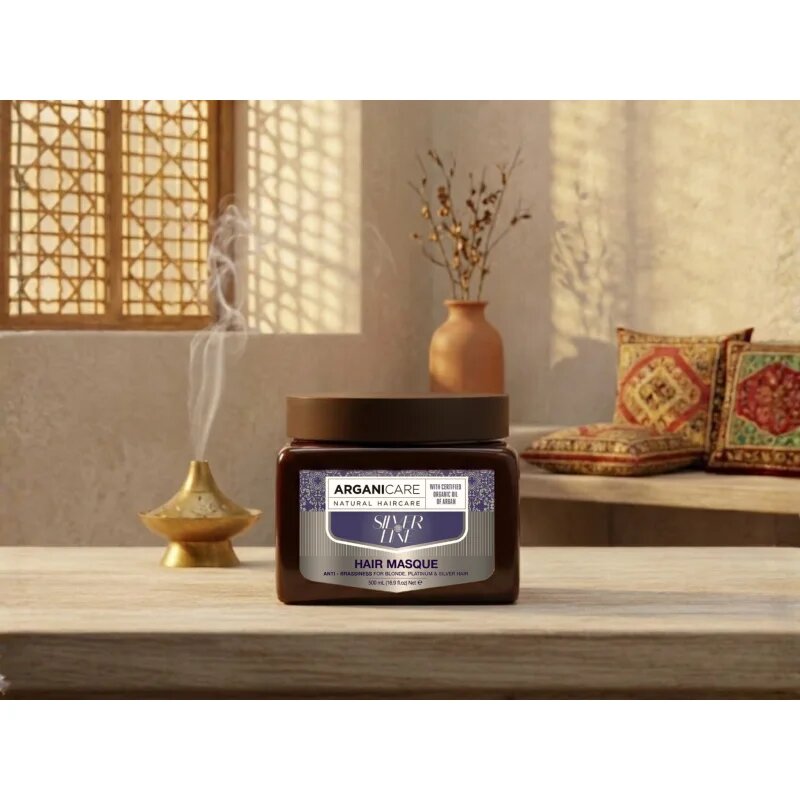 Arganicare Silver Hair Mask maska na vlasy neutralizující žluté tóny 500 ml