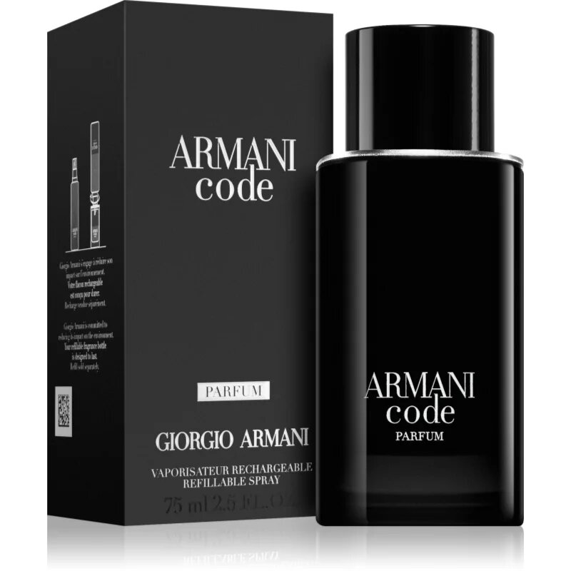 Armani Code Parfum parfém plnitelný pro muže 75 ml