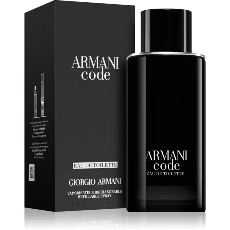 Armani Code toaletní voda plnitelná pro muže 125 ml
