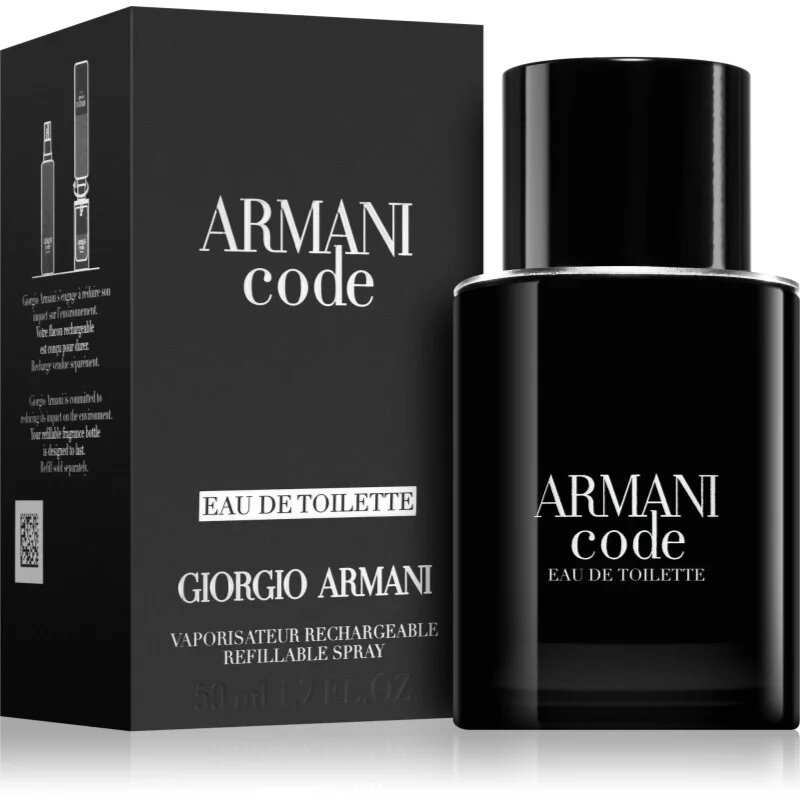 Armani Code toaletní voda plnitelná pro muže 50 ml