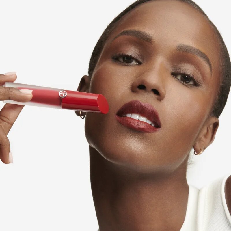 Armani Lip Maestro Satin matná hydratační tekutá rtěnka odstín In Love 6.5 ml