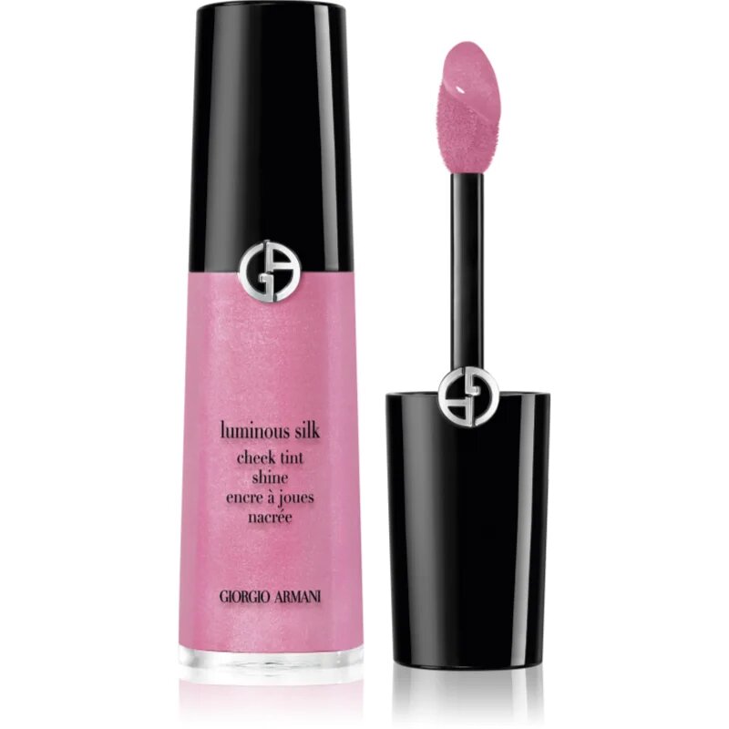 Armani Luminous Silk Cheek Tint Shine tekutá tvářenka odstín 53 Cosmic Pink 12 ml