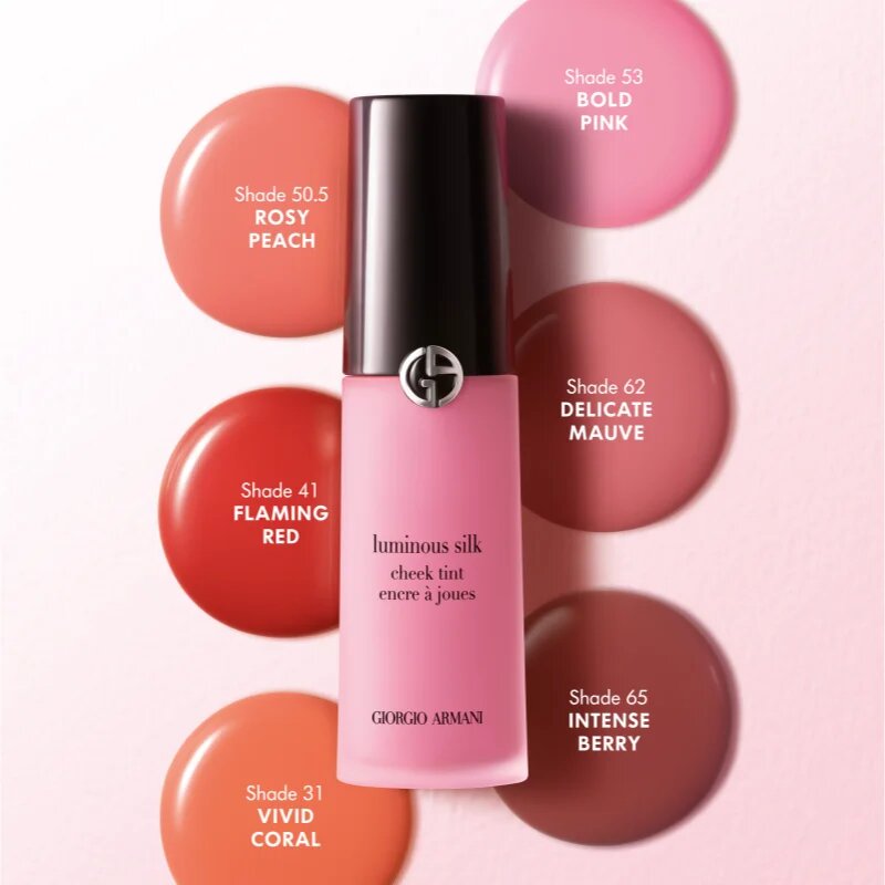 Armani Luminous Silk Cheek Tint tekutá tvářenka odstín 31 Vivid Coral 12 ml