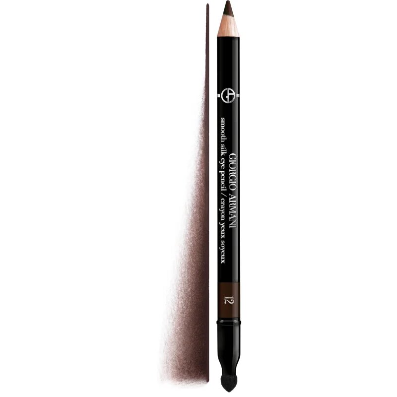 Armani Smooth Silk Eye Pencil tužka na oči s aplikátorem odstín 12 Brownship Black 1.05 g