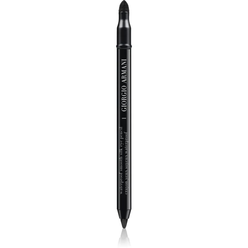Armani Smooth Silk Waterproof Eye Pencil voděodolná tužka na oči s aplikátorem odstín 01 Black 1.2 g