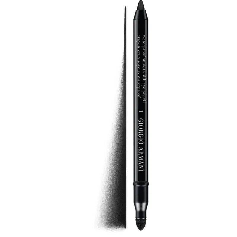 Armani Smooth Silk Waterproof Eye Pencil voděodolná tužka na oči s aplikátorem odstín 01 Black 1.2 g
