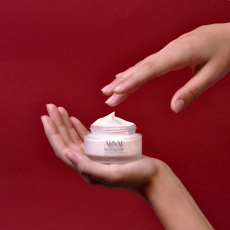 Arval Antimacula Face & Neck Cream SPF 30 pleťový krém proti vráskám a tmavým skvrnám 50 ml