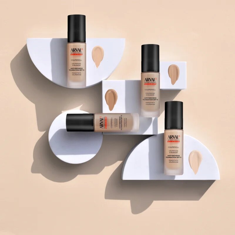 Arval Couperoll Anti-redness foundation SPF15 krycí make-up SPF 15 02 Pink Beige 30 ml