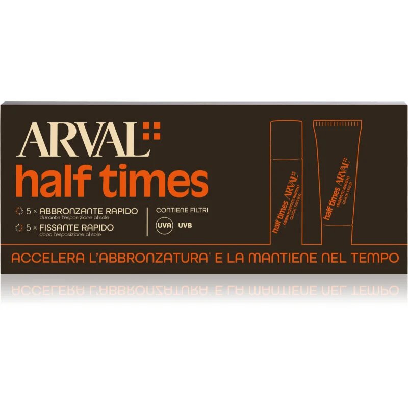 Arval Half Times Fast Tanning Bottle + Tube Set ochranný olej urychlující opalování
