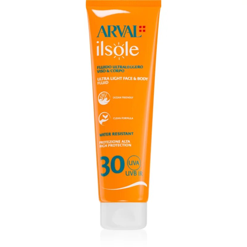 Arval IlSole Ultralight Face & Body Fluid fluid na tělo a obličej SPF 30 150 ml