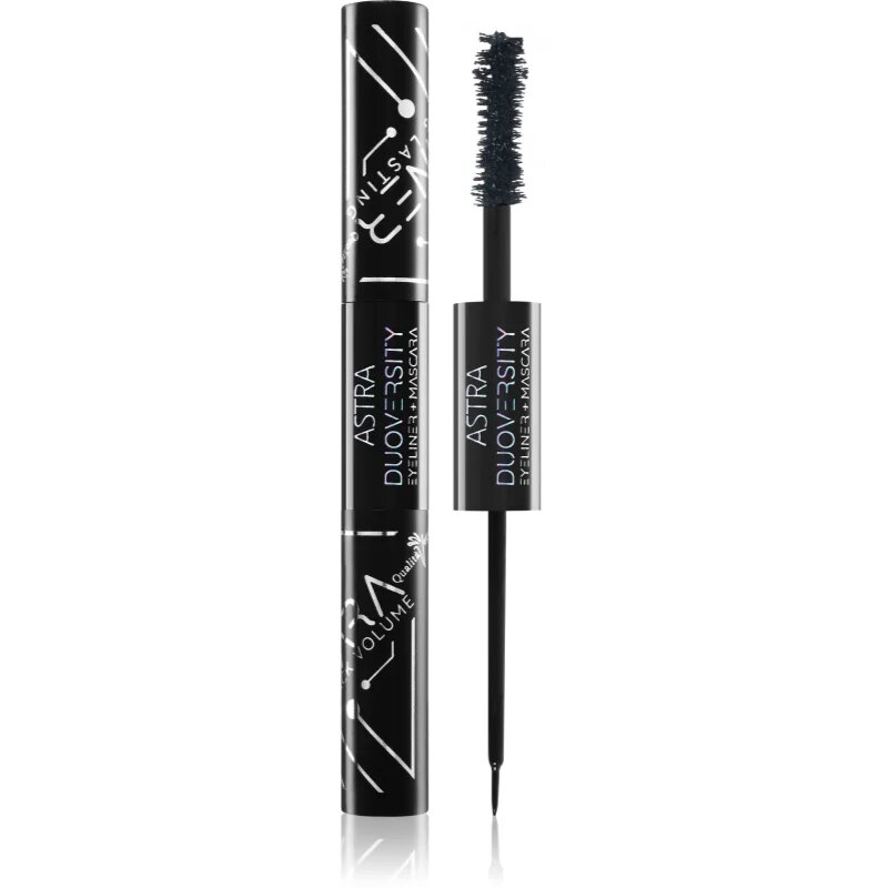Astra Make-up Duoversity řasenka a oční linky 2 v 1 odstín 07 Black Mirror 2x35 ml