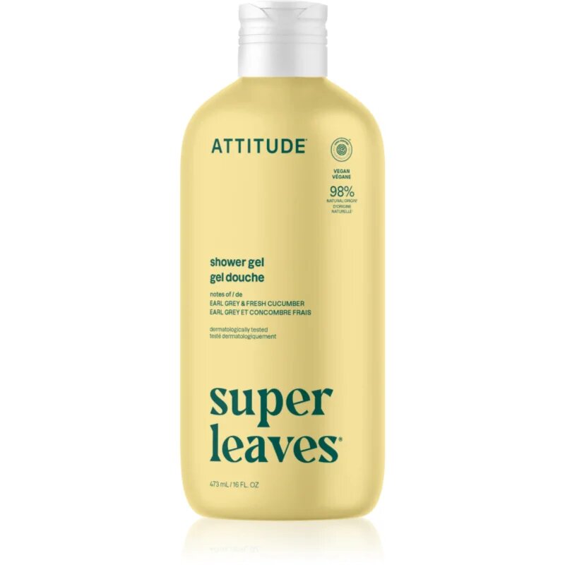 Attitude Super Leaves Earl Grey & Fresh Cucumber sprchový gel 473 ml