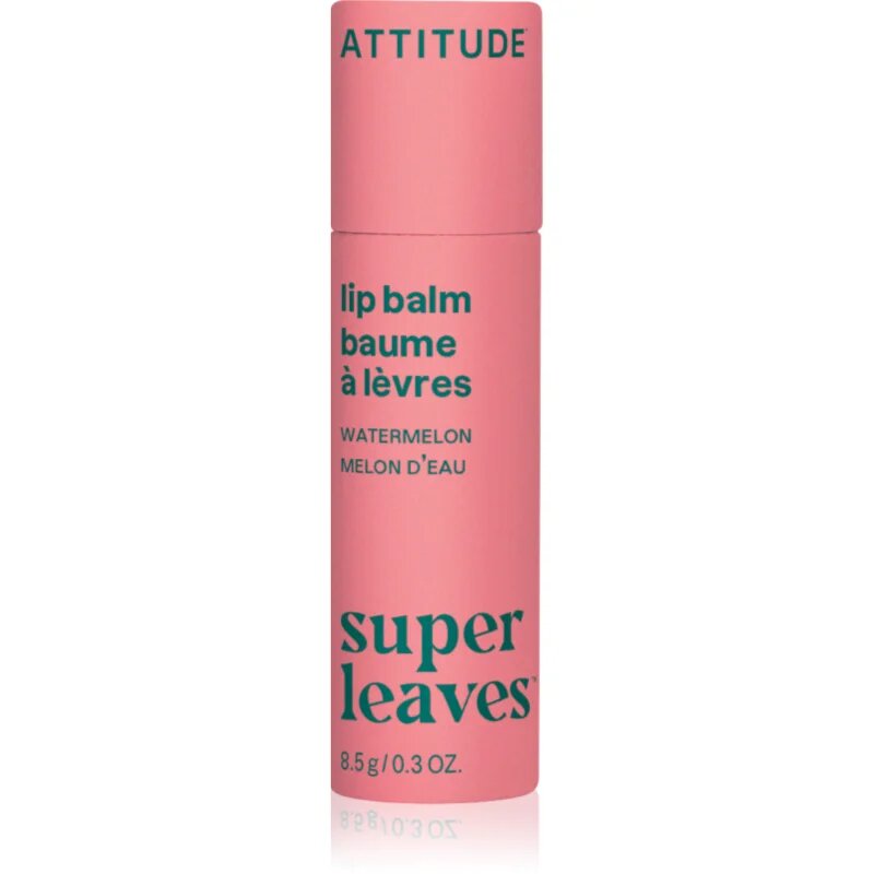 Attitude Super Leaves Lip Balm balzám na rty s vůní melounu Watermelon 8.5 g
