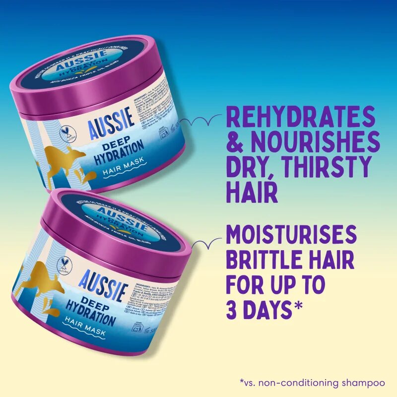 Aussie Deep Hydration Hair Mask intenzivní hydratační maska pro suché a poškozené vlasy 500 ml