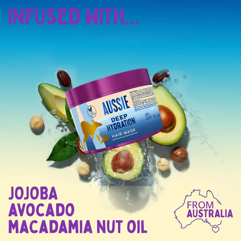 Aussie Deep Hydration Hair Mask intenzivní hydratační maska pro suché a poškozené vlasy 500 ml