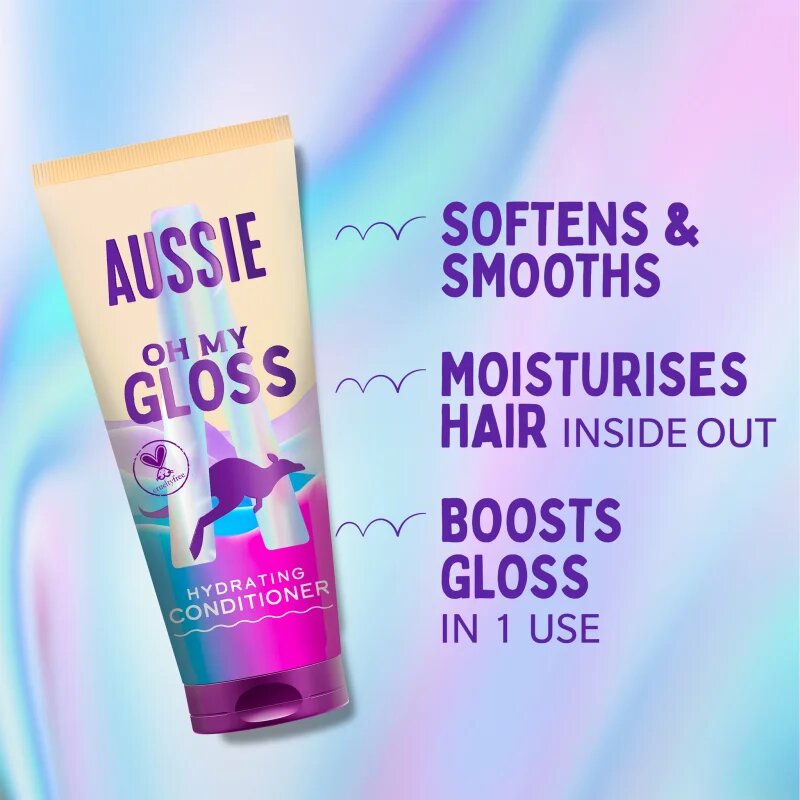 Aussie Oh My Gloss Hydrating Conditioner rozjasňující a hydratační kondicionér 200 ml