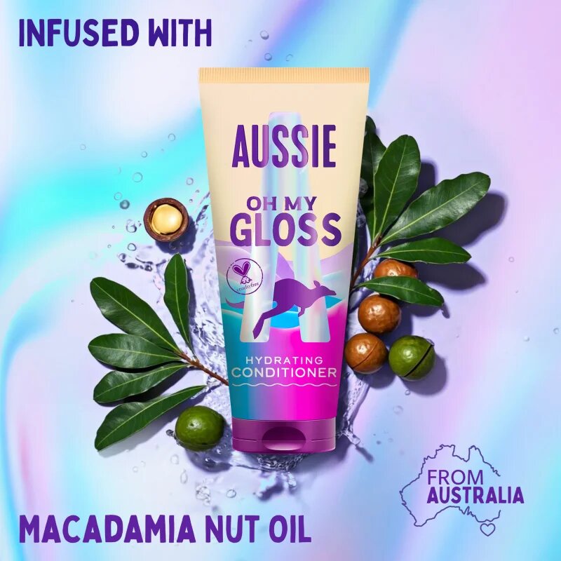Aussie Oh My Gloss Hydrating Conditioner rozjasňující a hydratační kondicionér 200 ml