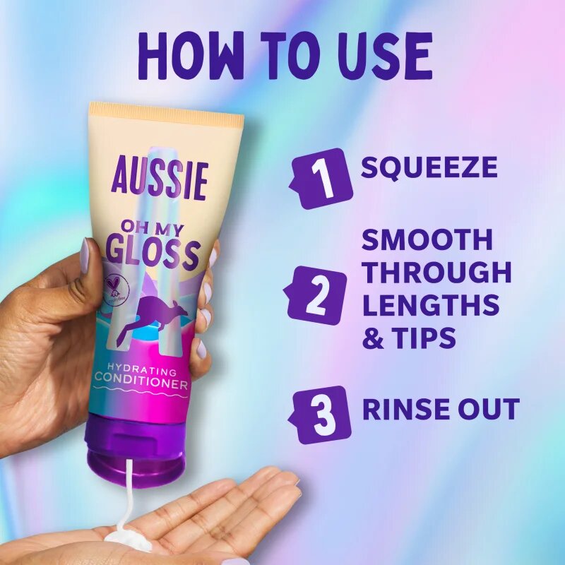 Aussie Oh My Gloss Hydrating Conditioner rozjasňující a hydratační kondicionér 200 ml