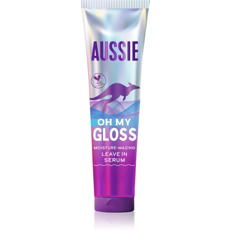 Aussie Oh My Gloss Leave In Serum bezoplachové sérum pro hydrataci a lesk 160 ml